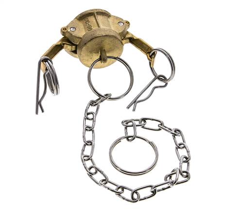 Camlock DN 15 (1/2'') Brass Coupling End Cap Type DC MIL-C-27487