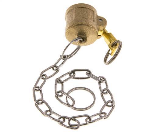 Camlock DN 15 (1/2'') Brass Coupling End Cap Type DC MIL-C-27487