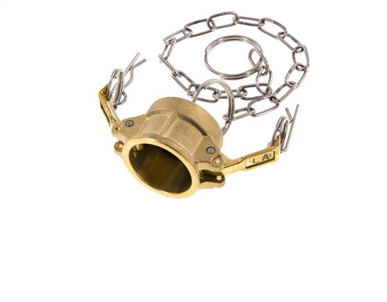 Camlock DN 20 (3/4'') Brass Coupling End Cap Type DC MIL-C-27487