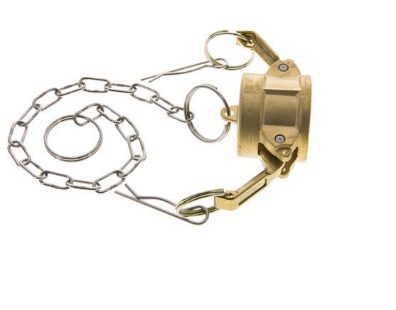 Camlock DN 25 (1'') Brass Coupling End Cap Type DC MIL-C-27487