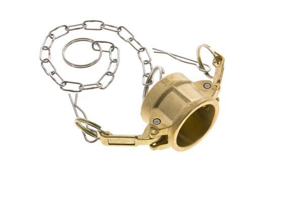Camlock DN 25 (1'') Brass Coupling End Cap Type DC MIL-C-27487