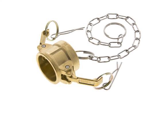 Camlock DN 25 (1'') Brass Coupling End Cap Type DC MIL-C-27487