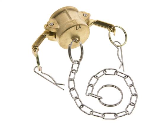 Camlock DN 25 (1'') Brass Coupling End Cap Type DC MIL-C-27487