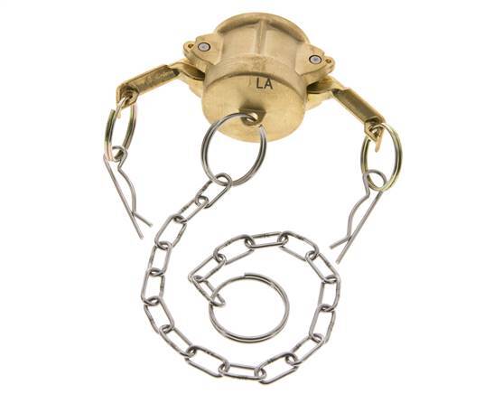 Camlock DN 25 (1'') Brass Coupling End Cap Type DC MIL-C-27487