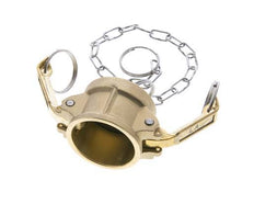 Camlock DN 32 (1 1/4'') Brass Coupling End Cap Type DC MIL-C-27487