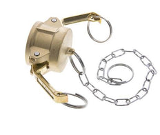 Camlock DN 32 (1 1/4'') Brass Coupling End Cap Type DC MIL-C-27487