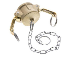 Camlock DN 32 (1 1/4'') Brass Coupling End Cap Type DC MIL-C-27487