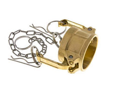 Camlock DN 40 (1 1/2'') Brass Coupling End Cap Type DC MIL-C-27487