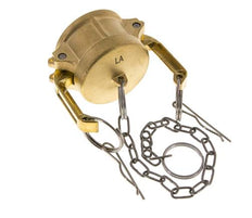 Camlock DN 40 (1 1/2'') Brass Coupling End Cap Type DC MIL-C-27487