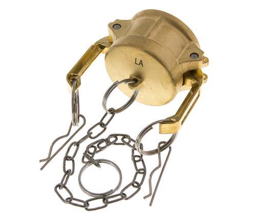 Camlock DN 40 (1 1/2'') Brass Coupling End Cap Type DC MIL-C-27487