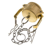 Camlock DN 40 (1 1/2'') Brass Coupling End Cap Type DC MIL-C-27487