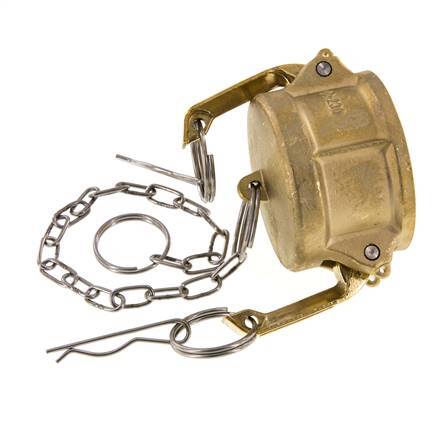 Camlock DN 50 (2'') Brass Coupling End Cap Type DC MIL-C-27487