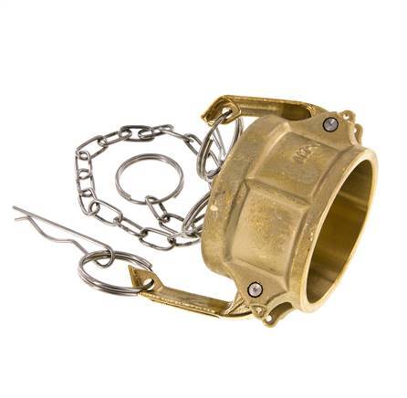 Camlock DN 50 (2'') Brass Coupling End Cap Type DC MIL-C-27487