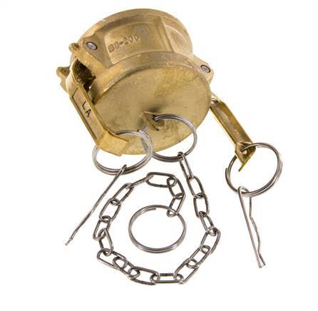 Camlock DN 50 (2'') Brass Coupling End Cap Type DC MIL-C-27487