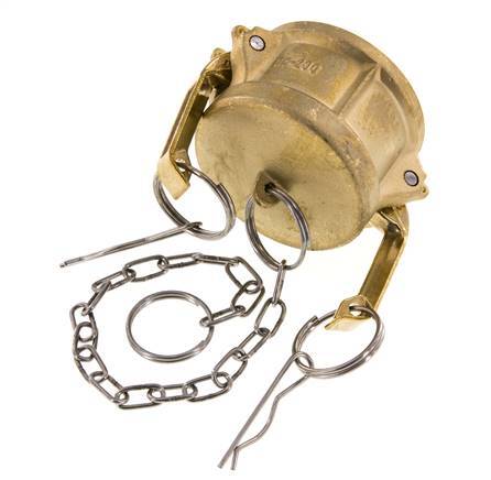 Camlock DN 50 (2'') Brass Coupling End Cap Type DC MIL-C-27487