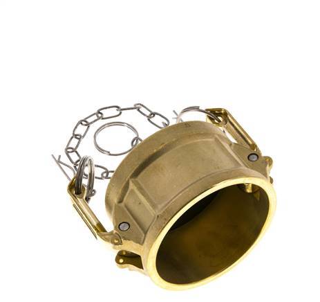 Camlock DN 60 (2 1/2'') Brass Coupling End Cap Type DC MIL-C-27487