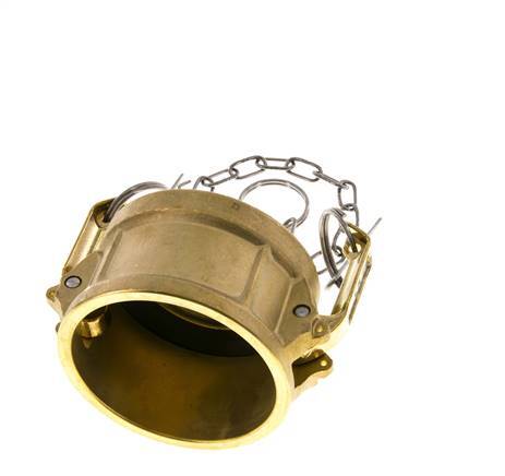 Camlock DN 60 (2 1/2'') Brass Coupling End Cap Type DC MIL-C-27487