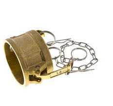Camlock DN 60 (2 1/2'') Brass Coupling End Cap Type DC MIL-C-27487