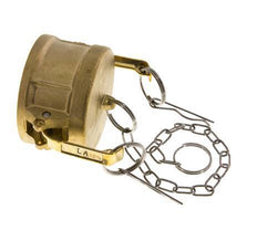 Camlock DN 60 (2 1/2'') Brass Coupling End Cap Type DC MIL-C-27487