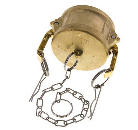 Camlock DN 60 (2 1/2'') Brass Coupling End Cap Type DC MIL-C-27487