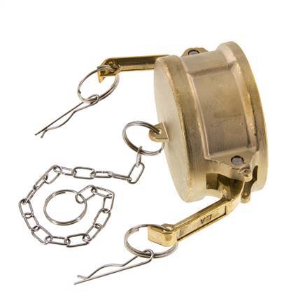 Camlock DN 75 (3'') Brass Coupling End Cap Type DC MIL-C-27487