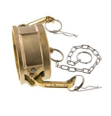 Camlock DN 75 (3'') Brass Coupling End Cap Type DC MIL-C-27487