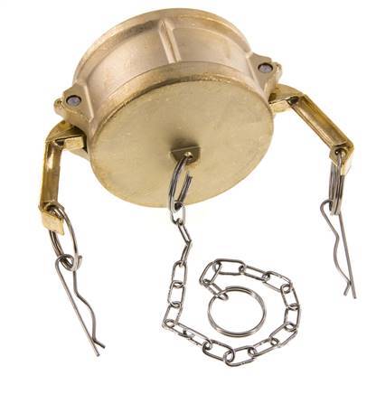 Camlock DN 75 (3'') Brass Coupling End Cap Type DC MIL-C-27487