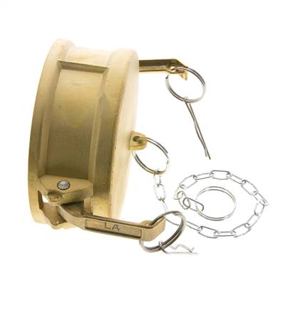 Camlock DN 120 (5'') Brass Coupling End Cap Type DC MIL-C-27487