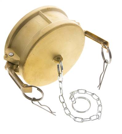 Camlock DN 120 (5'') Brass Coupling End Cap Type DC MIL-C-27487