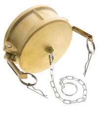 Camlock DN 120 (5'') Brass Coupling End Cap Type DC MIL-C-27487