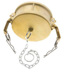 Camlock DN 90 (4'') Brass Coupling End Cap Type DC MIL-C-27487