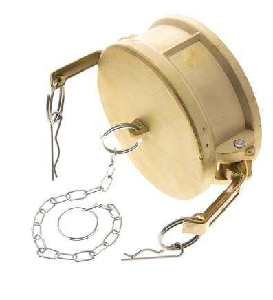 Camlock DN 140 (6'') Brass Coupling End Cap Type DC MIL-C-27487