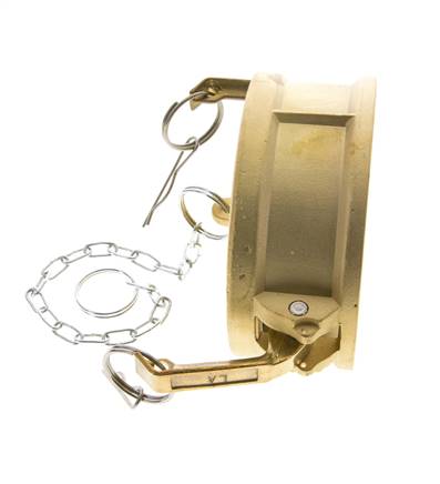Camlock DN 120 (5'') Brass Coupling End Cap Type DC MIL-C-27487