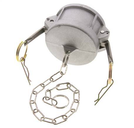 Camlock DN 60 (2 1/2'') Aluminium Coupling End Cap Type DC MIL-C-27487