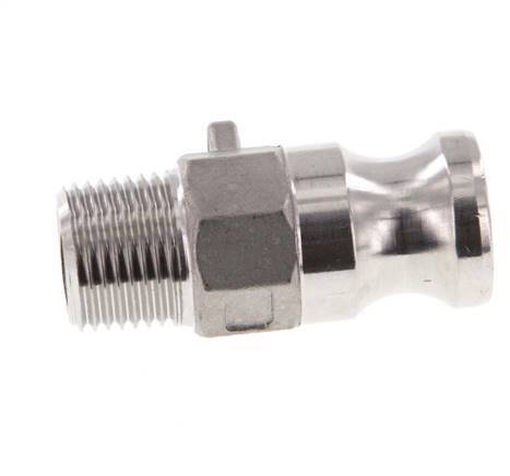 Camlock DN 15 (1/2'') Stainless Steel Coupling R 1/2'' Male Thread Type F MIL-C-27487
