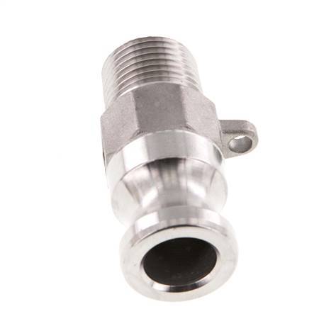 Camlock DN 15 (1/2'') Stainless Steel Coupling R 1/2'' Male Thread Type F MIL-C-27487