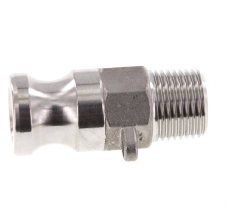 Camlock DN 15 (1/2'') Stainless Steel Coupling R 1/2'' Male Thread Type F MIL-C-27487