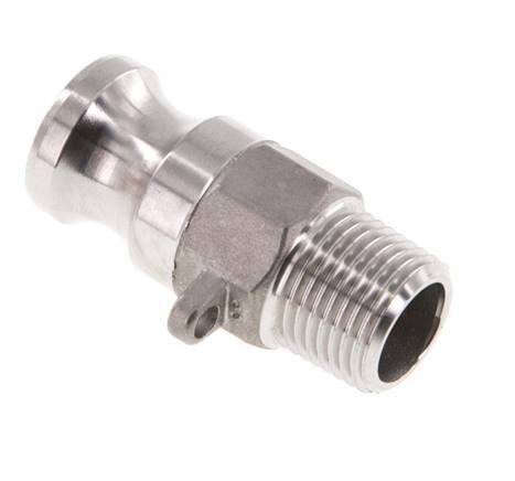 Camlock DN 15 (1/2'') Stainless Steel Coupling R 1/2'' Male Thread Type F MIL-C-27487