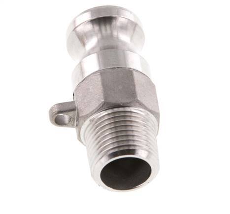 Camlock DN 15 (1/2'') Stainless Steel Coupling R 1/2'' Male Thread Type F MIL-C-27487