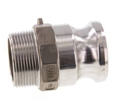 Camlock DN 40 (1 1/2'') Stainless Steel Coupling R 1 1/2'' Male Thread Type F MIL-C-27487