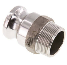 Camlock DN 40 (1 1/2'') Stainless Steel Coupling R 1 1/2'' Male Thread Type F MIL-C-27487