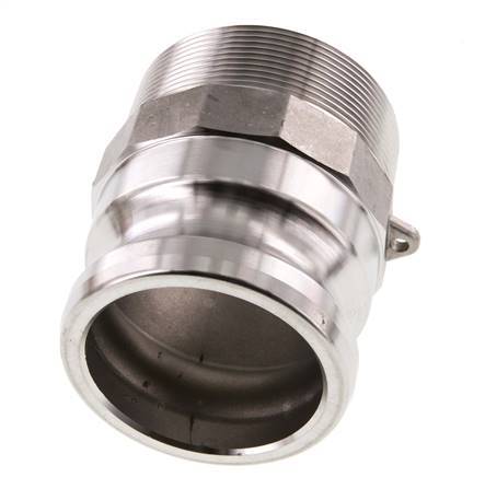 Camlock DN 60 (2 1/2'') Stainless Steel Coupling R 2 1/2'' Male Thread Type F MIL-C-27487