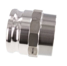 Camlock DN 90 (4'') Stainless Steel Coupling R 4'' Male Thread Type F MIL-C-27487