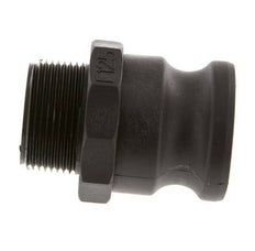 Camlock DN 40 (1 1/2'') Polypropylene Coupling R 1 1/4'' Male Thread Type F MIL-C-27487 [2 Pieces]