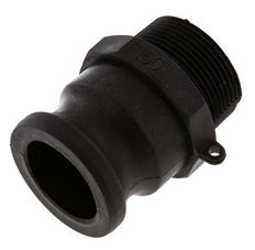 Camlock DN 40 (1 1/2'') Polypropylene Coupling R 1 1/2'' Male Thread Type F MIL-C-27487 [2 Pieces]