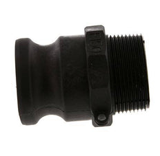 Camlock DN 40 (1 1/2'') Polypropylene Coupling R 1 1/2'' Male Thread Type F MIL-C-27487 [2 Pieces]
