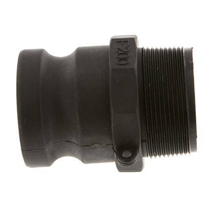 Camlock DN 50 (2'') Polypropylene Coupling R 2'' Male Thread Type F MIL-C-27487