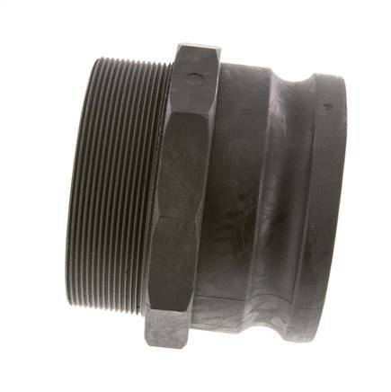 Camlock DN 90 (4'') Polypropylene Coupling R 4'' Male Thread Type F MIL-C-27487