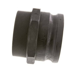Camlock DN 90 (4'') Polypropylene Coupling R 4'' Male Thread Type F MIL-C-27487