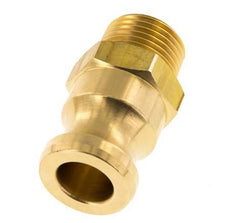 Camlock DN 15 (1/2'') Brass Coupling R 1/2'' Male Thread Type F MIL-C-27487